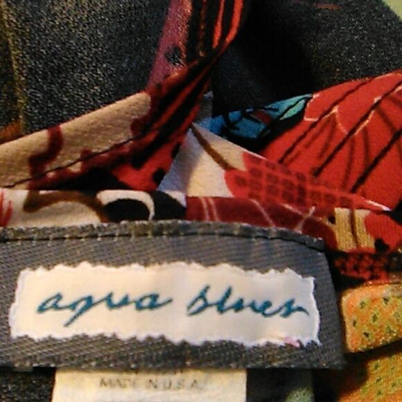 Aqua Blue Handkerchief Hem Dress - Picture 10 of 13